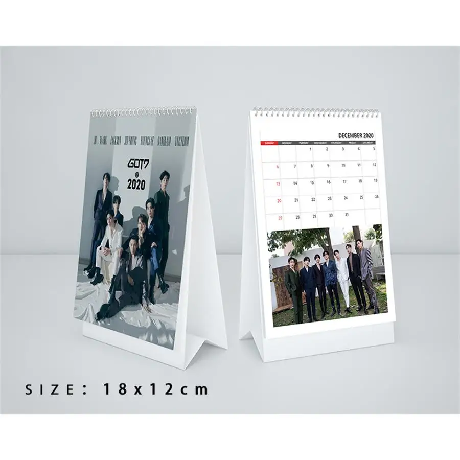 

GOT7 2020 Desktop Calendar JB Bambam HD Photo Pictures Daily Scheduler Table Planner Call My Name Yearly Agenda