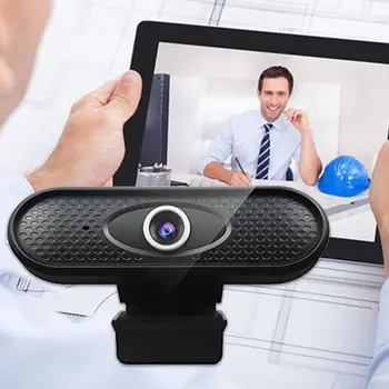

1080P Webcam High Resolution Computer Peripherals Plastic Built In Microphone K1AB