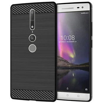 

Lenovo Phab2Pro mobile phone case Lenovo Phab2Pro protection brushed carbon fiber silicone anti-fall case