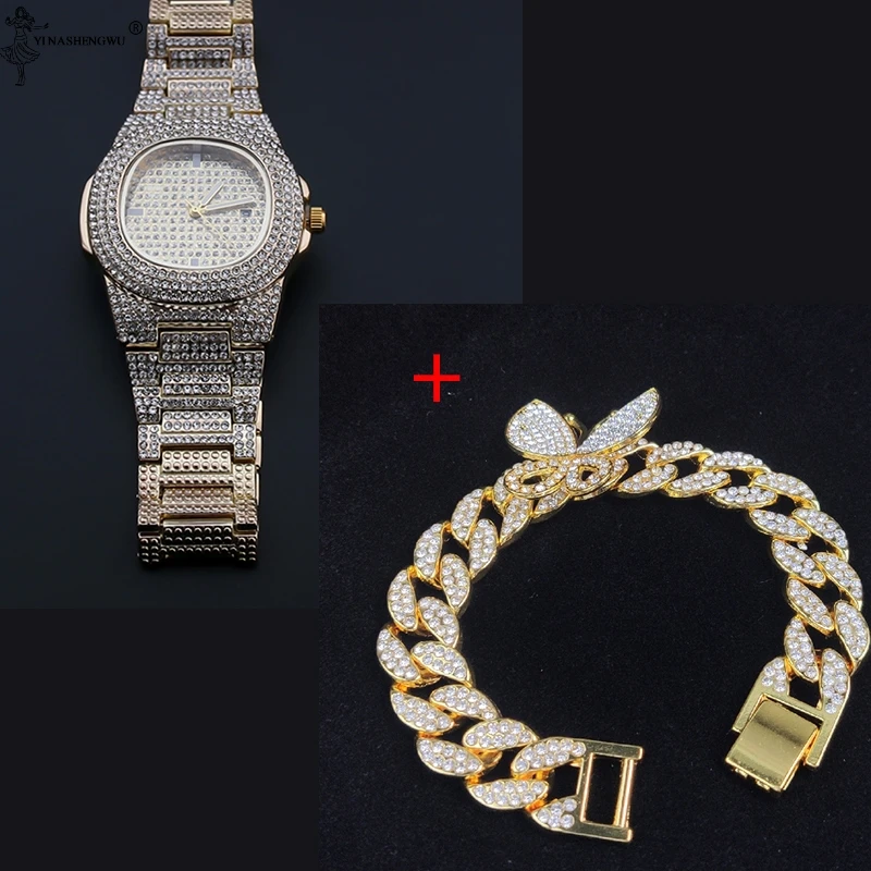 В стиле хип-хоп Bling льдом Для Мужчин's браслет полный стразы со стразами с