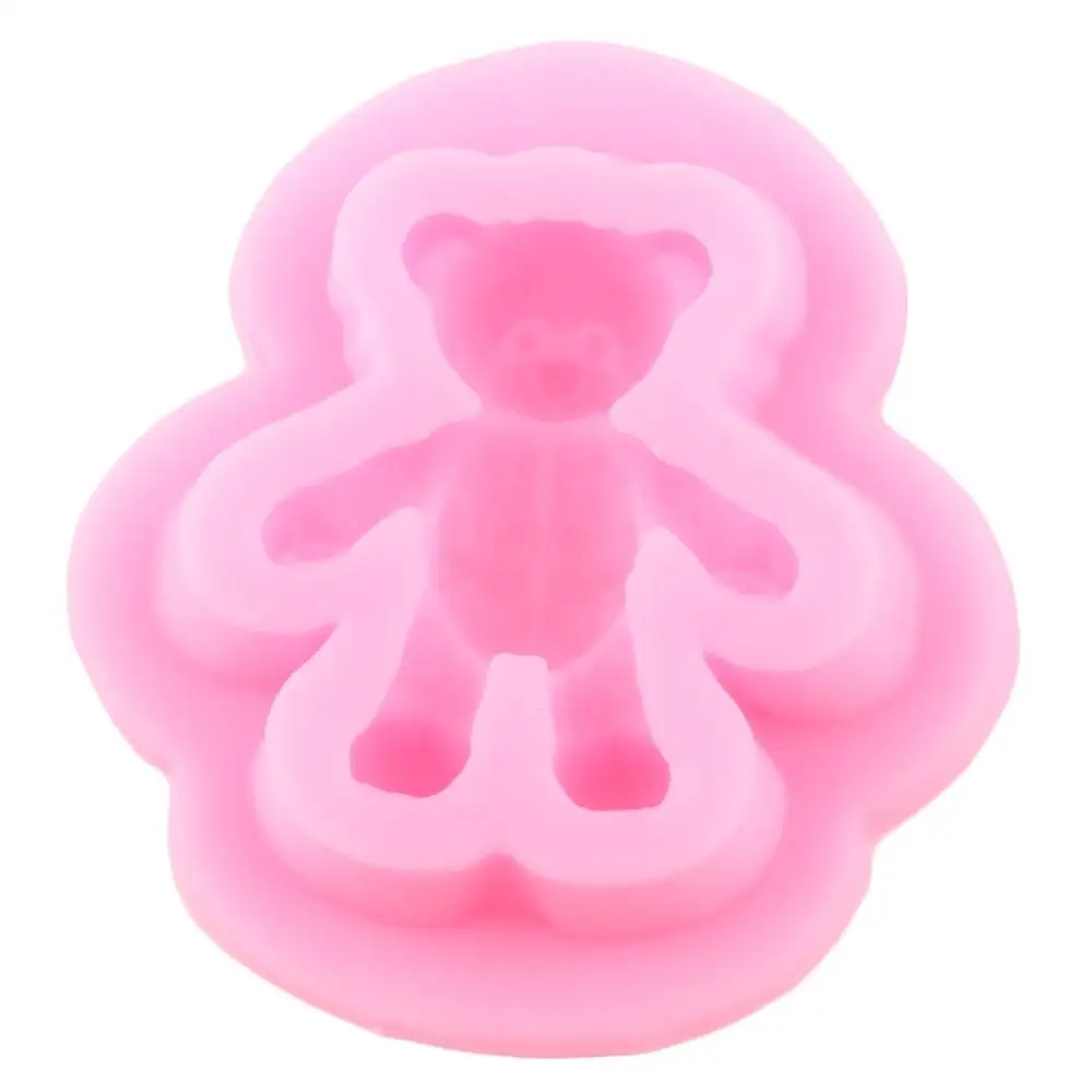 Sugarcraft Мини силиконовая форма Медведь детские инструменты для украшения тортов