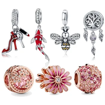 

Qikaola Gennuie 925 Sterling Silver Dreamcatcher Charms Fit Original 3mm Bracelet Beads DIY Jewelry For Women CMC723