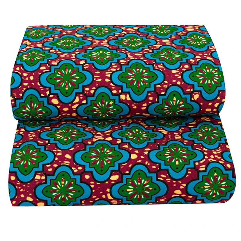 Ankara Africa printed batik fabric real dutch wax patchwork 1Yard high quality 100% polyester sewing material artwork accessory