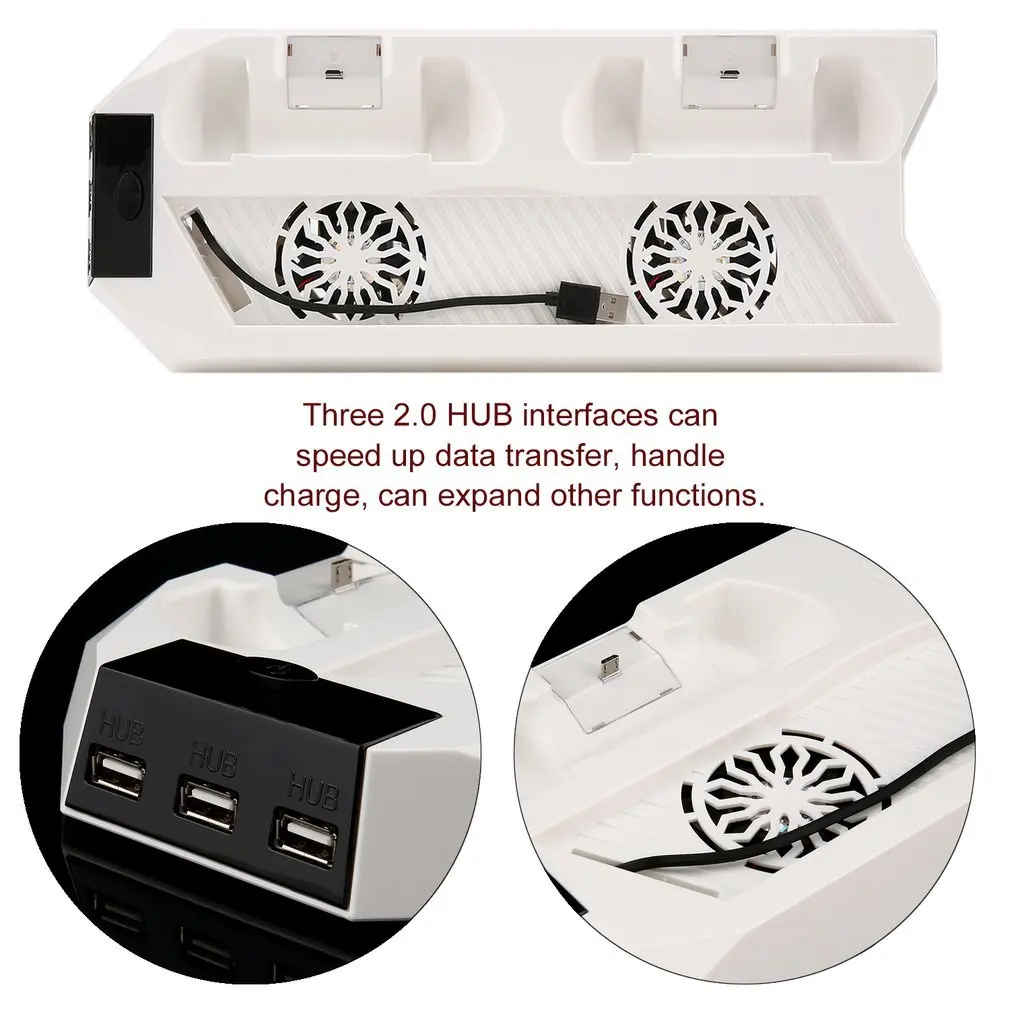 Для PS4 хост и ручка модная охлаждающая зарядная док-станция вертикальная подставка кулер с вентилятором YH09 зарядный охлаждающий кронштейн