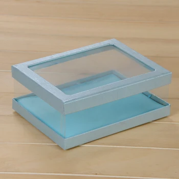 

Customized Transparent Display Box Sample Mockup Handmade Gift Boxes Start with 1 pc Order