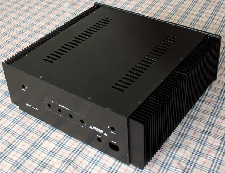 Size D410 W440 H150 DAC Amplifier Case Aluminum Chassis Power Supply DIY Box Preamp Amp Headphone Home Audio Enclosure WA30