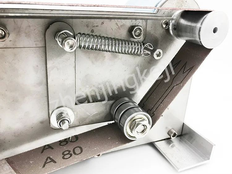 Маленькая мини ленточная машина DIY полировальная машина с фиксированным углом шлифовальный нож с открытым V лезвием настольная полировальная машина 220V380V