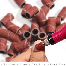 50 шт/100 шт#80#120#180 ногтей электрическая дрель машина шлифовальный песок кольцо ногтей шлифовальный круг шлифовальные ленты для ногтей песочный круг