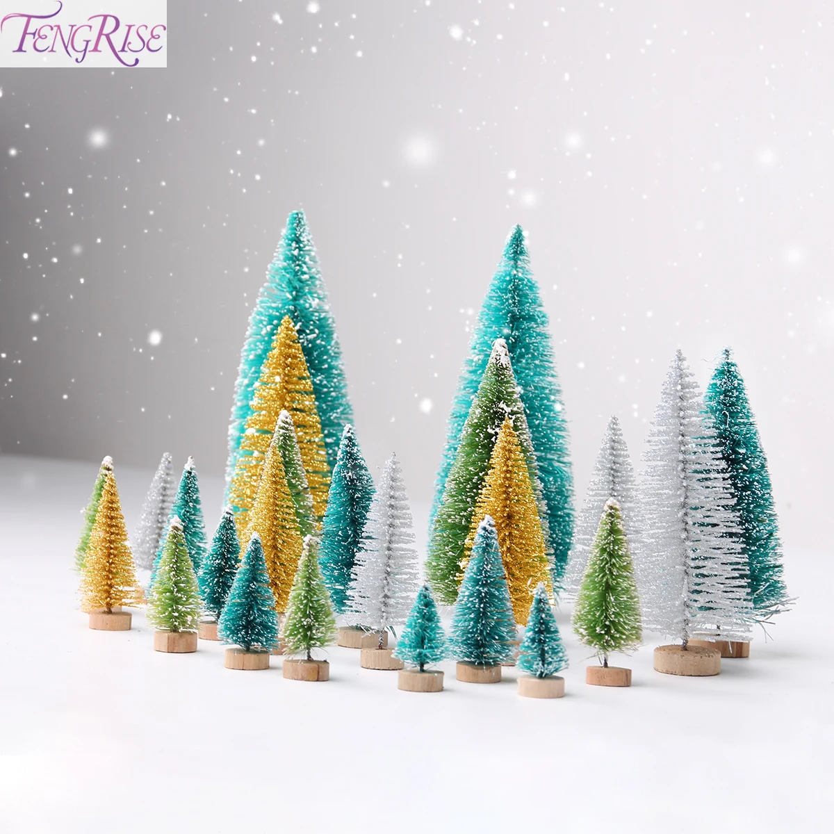 

FENGRISE 24PCS Wooden Christmas Tree Ornament Merry Christmas Decoration For Home Christmas Table Decor 2019 Navidad Natal Gift