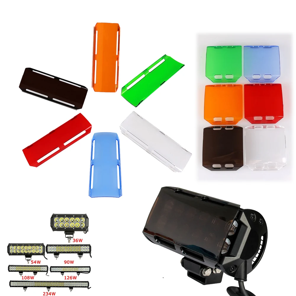 

5.3" inch / 3" Dust Proof Lens Cover For 4 INCH 18W 7" 36W 9"/12/15/17/20/23/28/36/44 inch 288W Offroad Led Work Light Bar Truck
