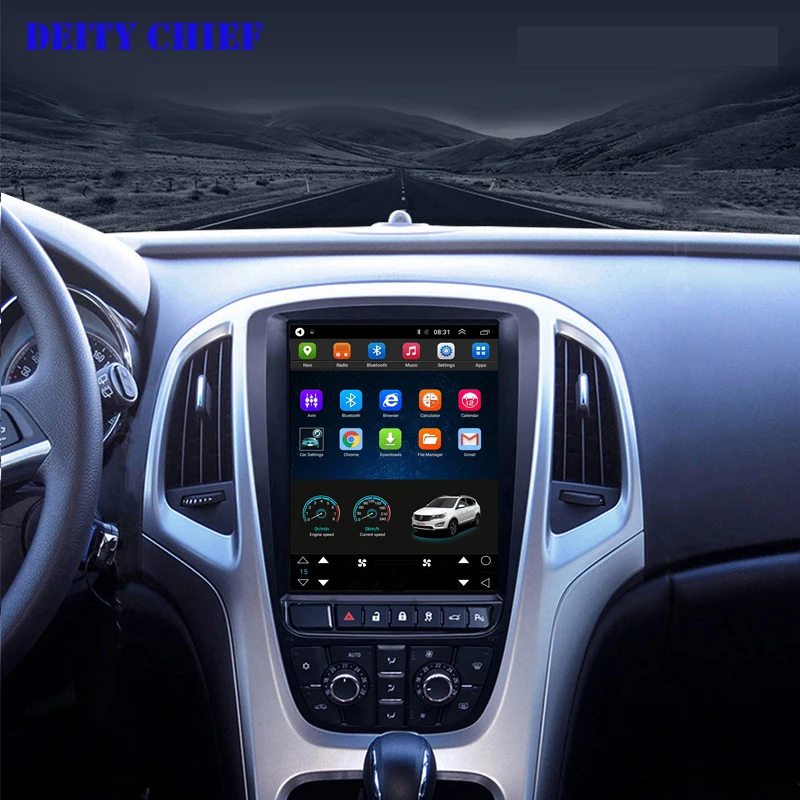 Clearance 4GB+64GB 8cores Android 8.1 Car Multimedia GPS Radio For Opel Astra J Vauxhall Buick Verano  2009-2014 Vertical screen 1