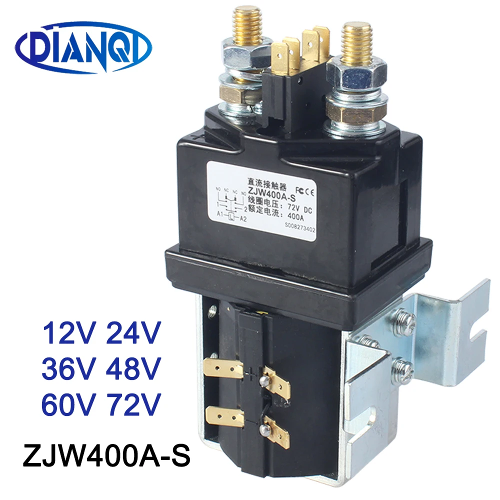 

DIANQI SW200-S normally open 12V 24V 36V 48V 60V 72V DC Contactor ZJW400A-S for forklift handling drawing wehicle car PUMP MOTOR