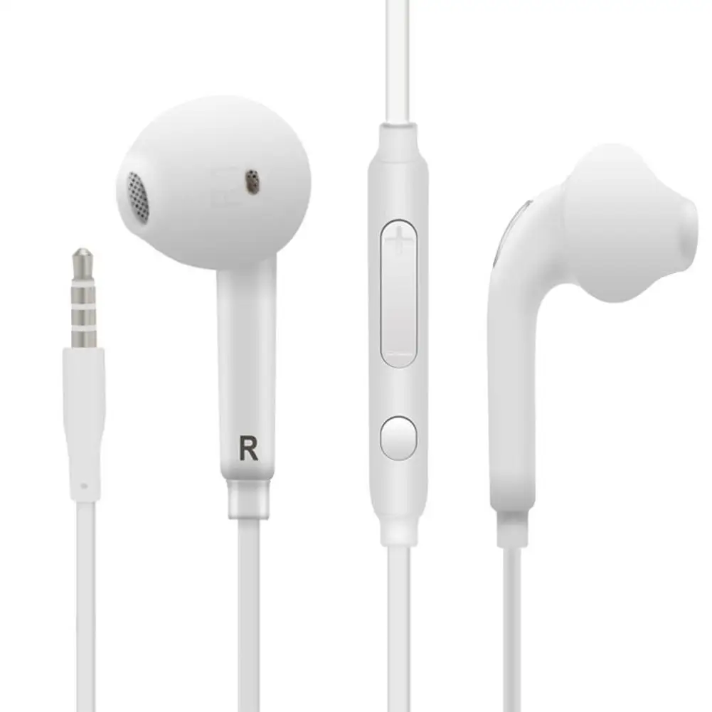 

Earphone Accessories In-Ear Wired Stereo Earphone Volume Control Headphone with Mic for Samsung Mobile Phone