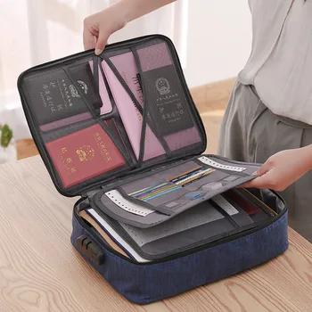 

Multi-function File Storage Bag Document Storage Bag Box Home Family Large Capacity Multi-function Box Certificate Package