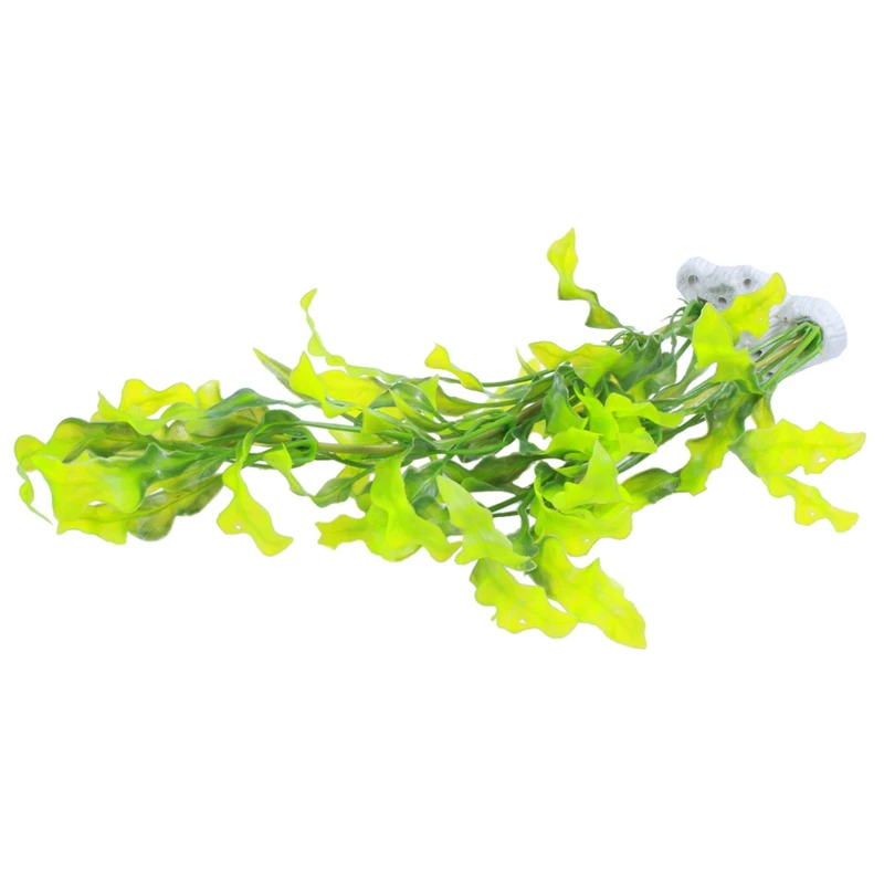 Aquarium Fish Pet 15.7" Height Plastic Manmade Underwater Green Plants