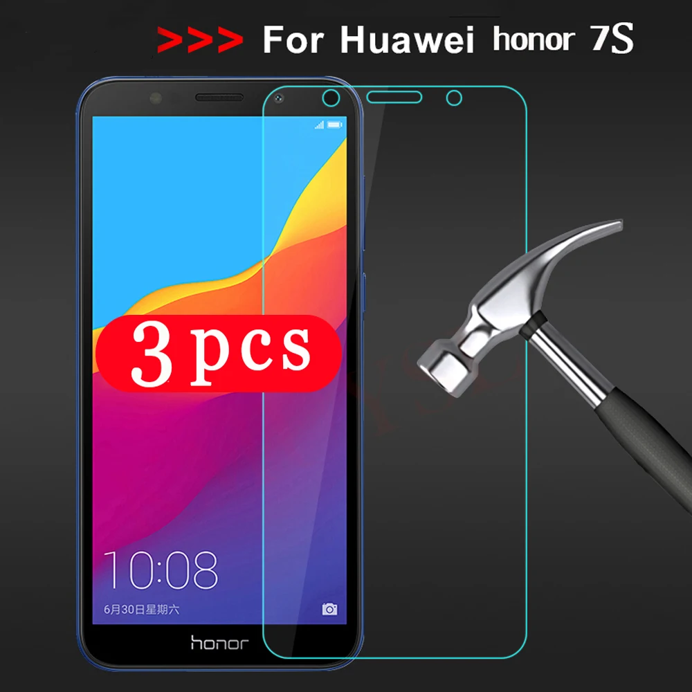 

3 шт. 9H Защитная пленка для huawei honor 7A 7C pro honor 7 7S 7X закаленное стекло для защиты экрана смартфона на стекле