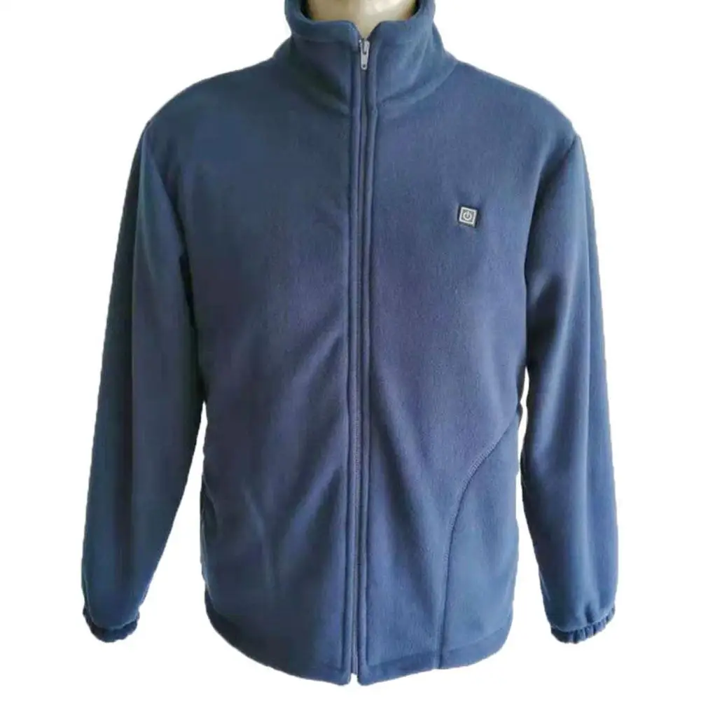 

Man Heating Jacket Thickened Fleece Heating Vest Smart Heating Suit USB Heating Blanket Power Bank Heating Jacket With Long Slee