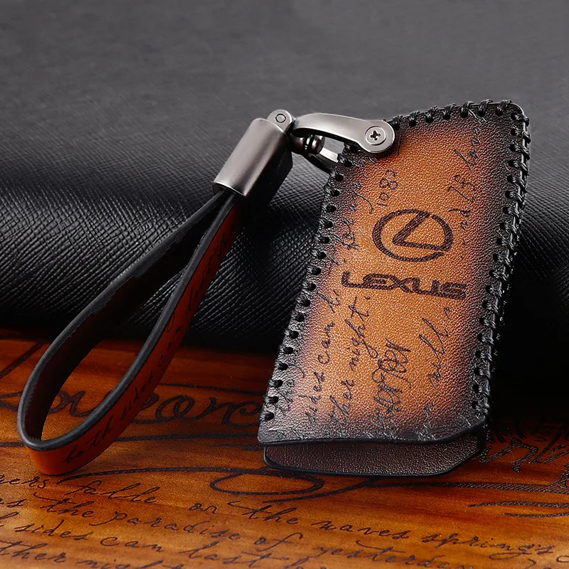 

Genuine Leather Key Case Cover Car Accessorie for Lexus Es250 Is300 Rx270 rx450 Nx300 Ls460 Ct200h Ux260 Gx470 gx460 Lx570 Gs300