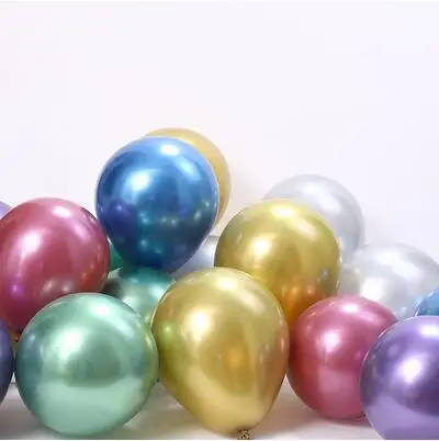 

5 Inch Pearl Metallic Latex Balloon Mini Gold Round Metal Arch Balloons Birthday Party Inflate Air Globos Wedding Decor Supplies