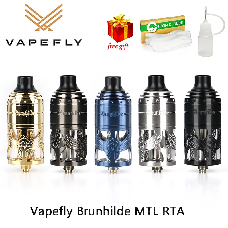 Оригинальный Vapefly брунхильд MTL RTA бак 5 мл емкость атомайзер с 23 мм одной катушкой