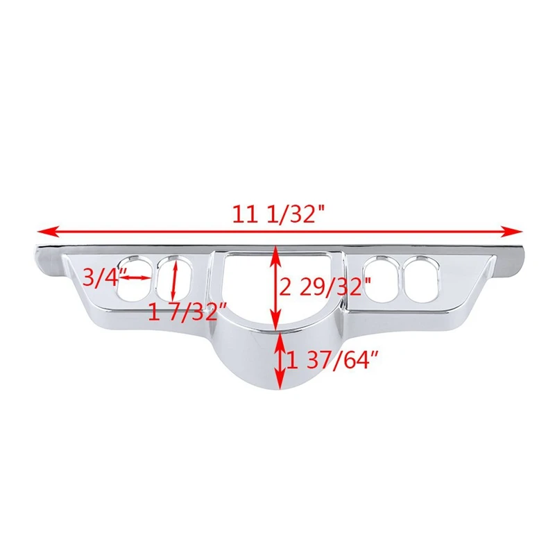 Хромированный Переключатель приборной панели акцент Крышка для Harley 96-13 Electra Glide/06-13 Street Glide/09-13 Tri Glide