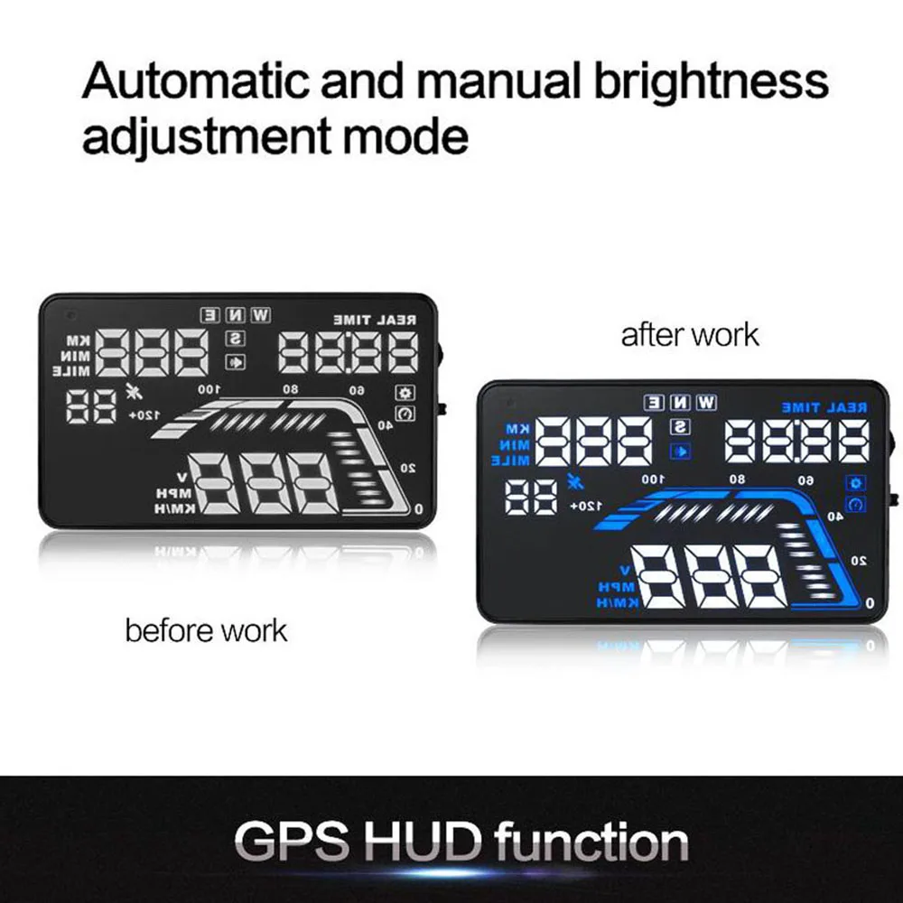 Car Digital Speedometer Q7 5.5' Hud Display KM/h MPH Auto Electronics Head Up Display Windshield Projector Display PK A100s HUD Car Digital Speedometer Q7 5.5' Hud Display KM/h MPH Auto Electronics Head Up Display Windshield Projector Display PK A100s HUD