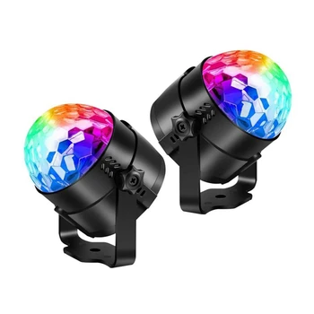 

2 Pcs Disco Ball Strobe Light Disco Light,Dj Light Stage Light with Remote Control,for Holiday Bar,Club,Party,US Plug