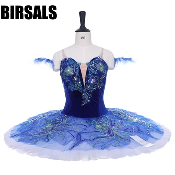 

Royal blue Bird YAGP Professional Ballet Competiton Tutu Women Clasical PancakeTutu Costume DressBT8980B