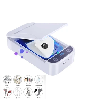 

Multi-function UV Light Sterilizer Box Ultraviolet Disinfection Cabinet Dryer UV Sterilizer Box for Masks Mobile Phone