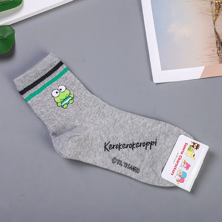 Мультфильм Аниме kerokerokeroppi носки Gudetama Pom Purin Bad Марка Badtz Maru Корейский осень зима женские хлопковые носки милые забавные повседневные
