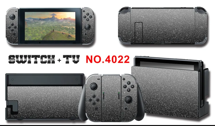 1set New Cute Anime Full Body Sticker for NS Switch Protective Cover Skin Colorful Art for Game Console Joy-Con Controller Decor