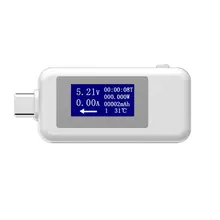Тип-c USB Тестер DC Цифровой вольтметр Usb тестер Напряжение измеритель величины тока Амперметр детектор Мощность банк Зарядное устройство вольтметр с индикатором