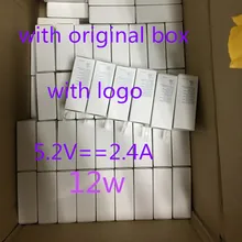 50 шт./лот,, oem, 12 Вт, США, ЕС, вилка, AC, быстрая зарядка, настенное зарядное устройство, usb адаптер питания, 5,2 В, 2,4 А, с розничной коробкой и логотипом