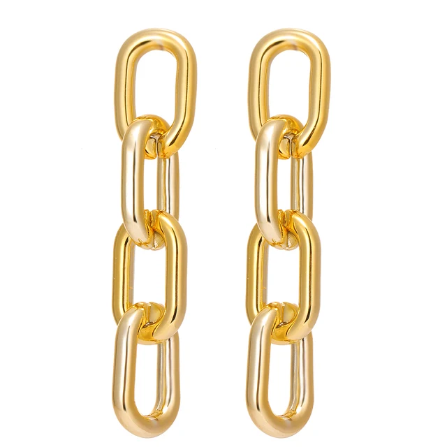 FNIO Fashion Vintage Earrings For Women Big Geometric Statement Gold Metal Drop Earrings 2020 Trendy Earings Jewelry Accessories H14-0K581