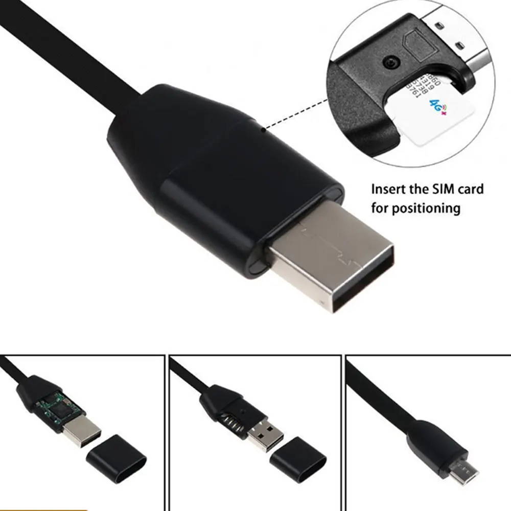 Универсальный gps локатор Мотоцикл Авто микро USB кабель черный Портативный зарядки автомобиля GPRS трекер gps трекер