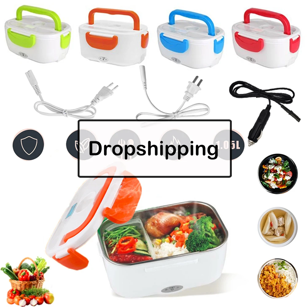 Ceny 1.05L 220V 40W przenośne elektryczne pudełko na lunch Food Grade Bento pudełko na lunch ogrzewanie pojemnik podgrzewacz do potraw dla dzieci ue US GB wtyczka