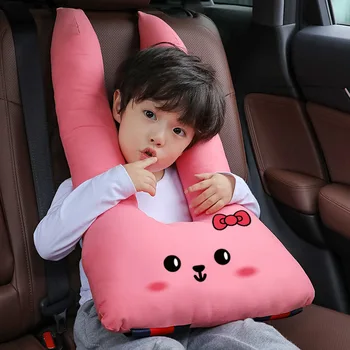 

Cartoon Cute Car Pillow Children's Car Headrest Seat Belt Shoulder Protector Sleeping Neck Pillow Car Pillow Automotive Interior