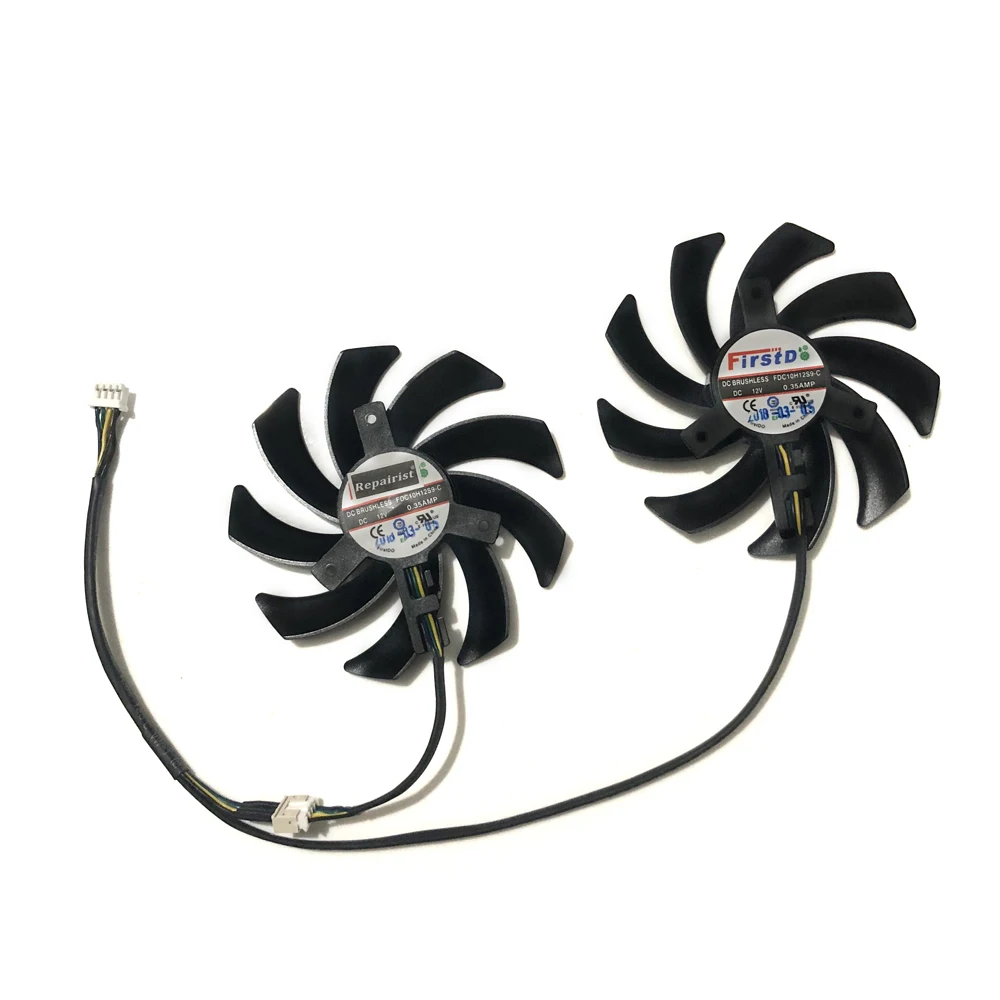 Conjunto Ventilador de Placas Gráficas85 mm Diâmetro Fdc10h12s9 Cpara Sapphire Hd6850 Hd6970 Hd7870 2gpara Sapphire Hd7950 Hd7970para Sapphire R9370x 270 280x Placa de Video Vídeoplacas de Vídeo Video Pcs - Imagem 3