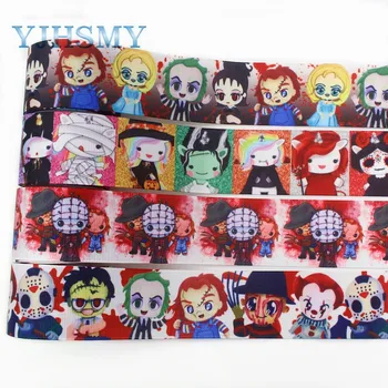 

I-19906-2065,38 mm 5 Yard Character cartoon printed grosgrain ribbon, DIY handmade hair accessories wedding gift packaging mater