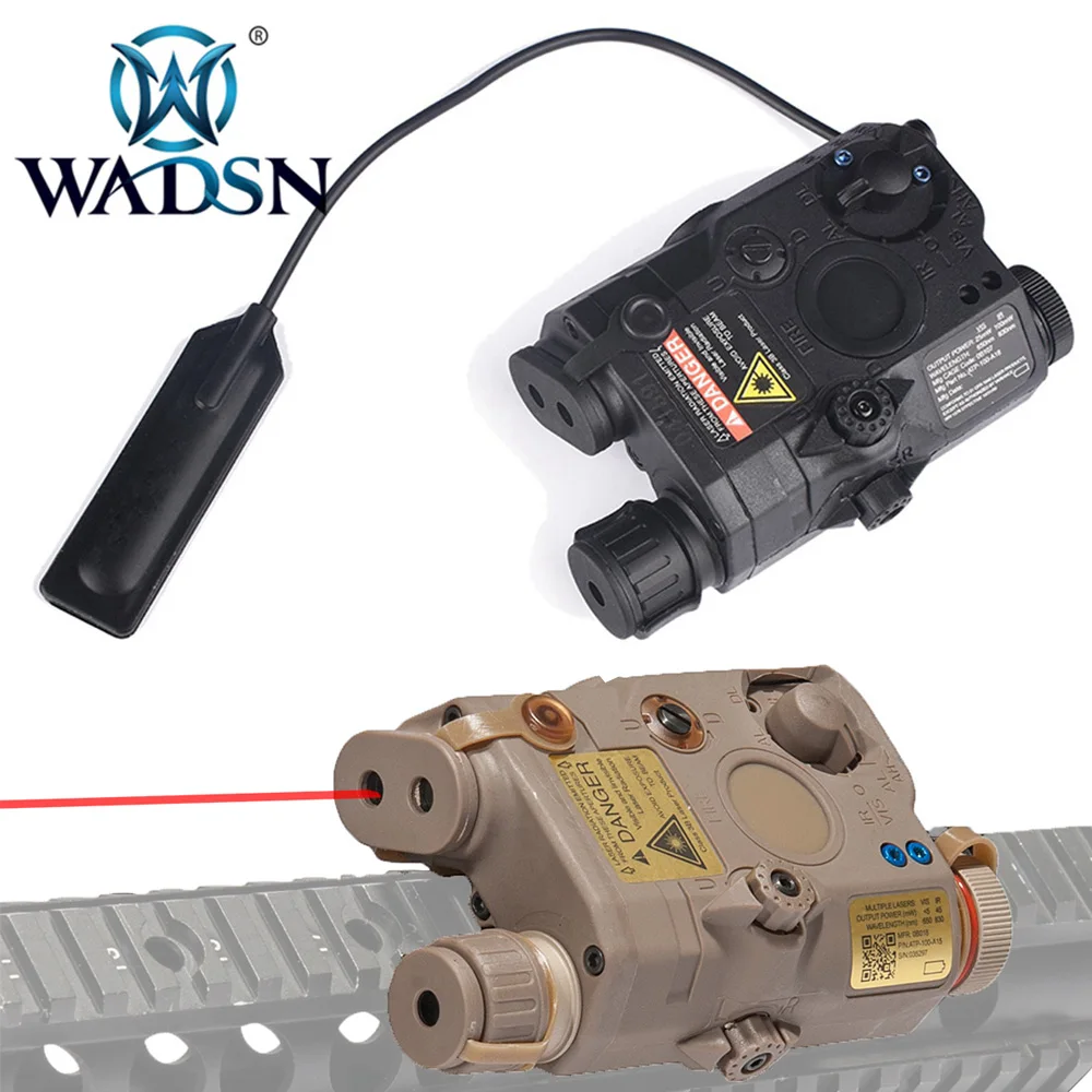 WADSN LA-5 PEQ-15 Tactical Weapon Light Red Dot IR laser Indicator CS Airsoft Scout Flashlight For Hunting Accessories | Спорт и