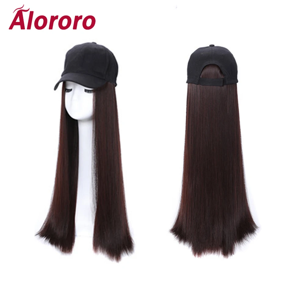 Alororo Fashion Womens Wigs Long Black Wigs New Style Hair