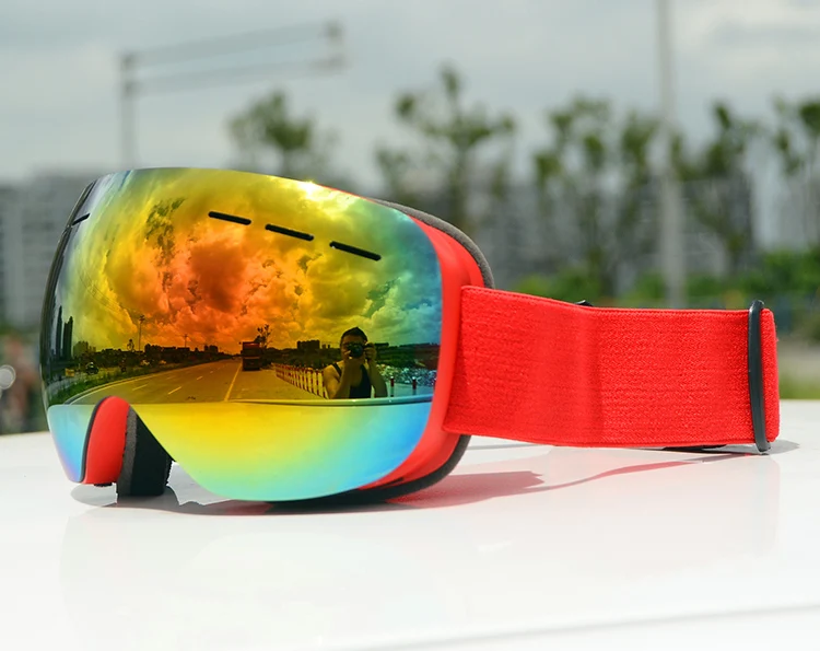 Зимние двойные линзы противотуманные лыжные очки HD UV400 Сноуборд Защитные очки для снегохода на открытом воздухе ветрозащитные очки для катания на лыжах