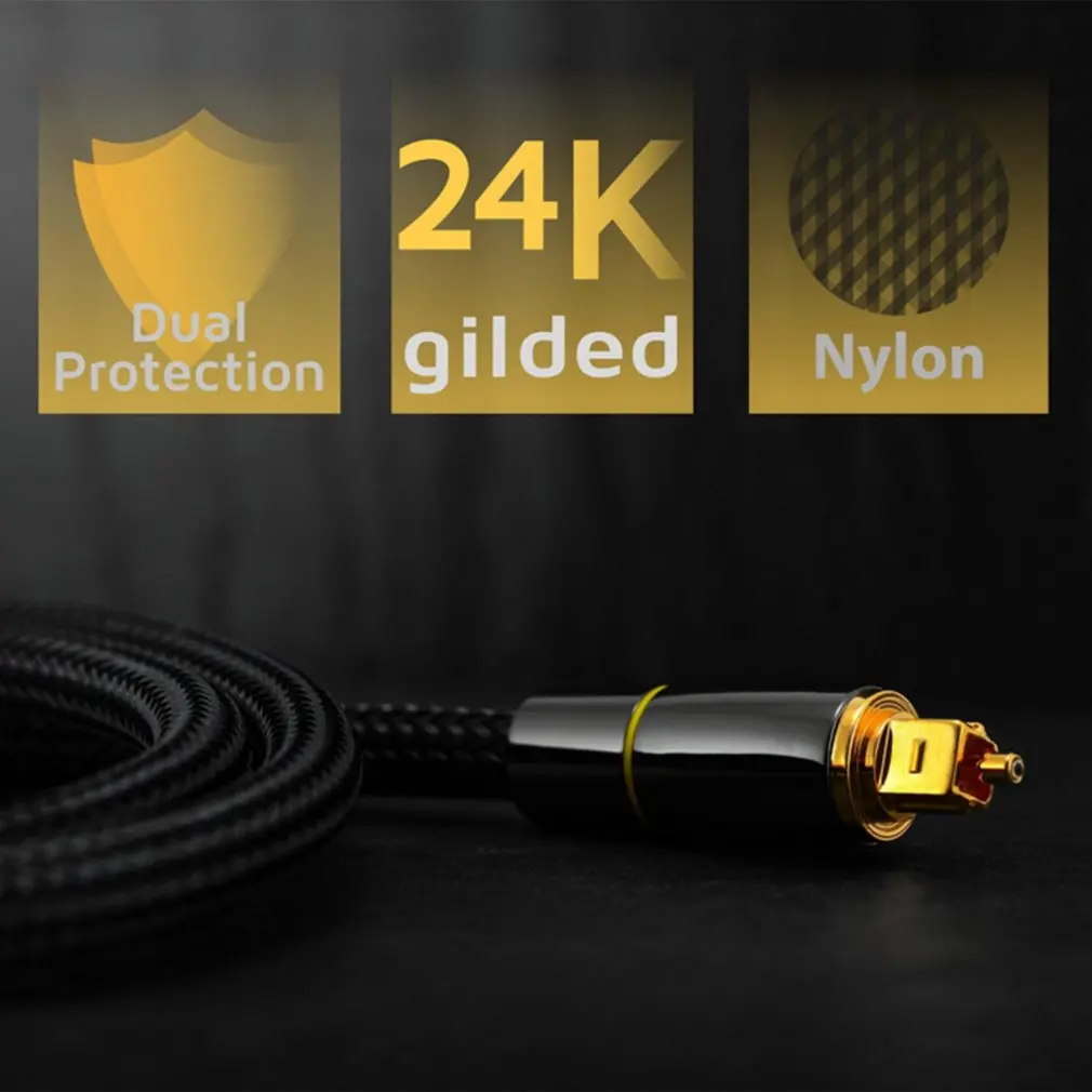Оптический Кабель Toslink 0 5 м 1 2 3 HIFI цифровой звук SPDIF оптический кабель|Кабели VGA| |