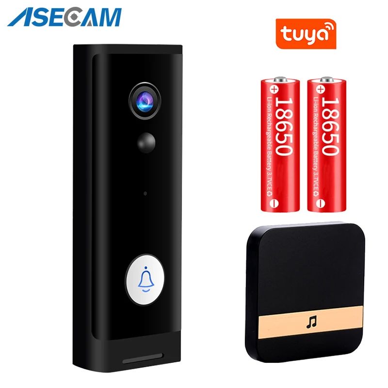 

Mini 1080P HD WiFi Doorbell Camera Smart Wireless Doorbell Video Intercom Security Camera Outdoor IR Night Vision 2MP Tuya APP