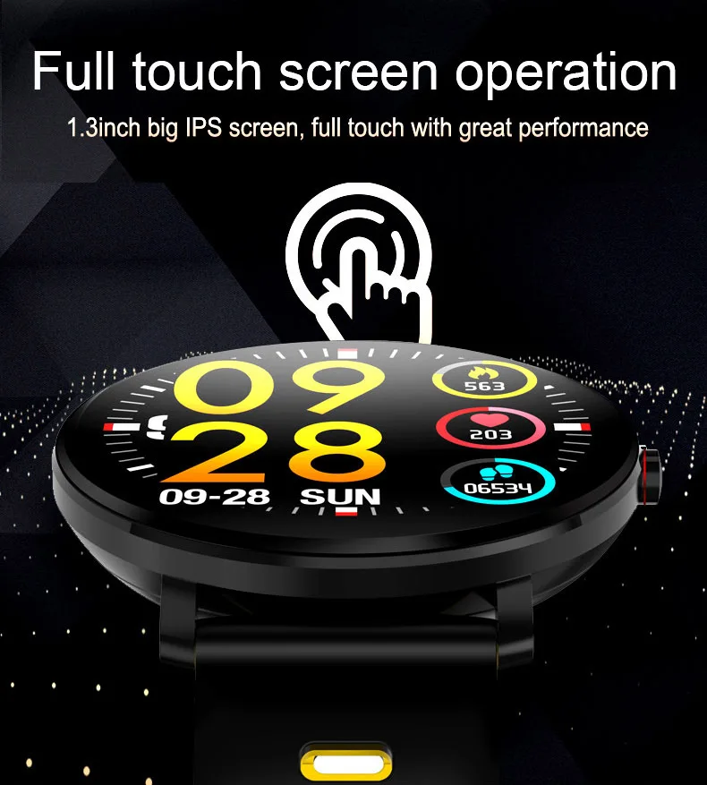 Timewolf K9 плюс Смарт-часы для мужчин и женщин монитор сердечного ритма кровяное давление фитнес-трекер Smartwatch спортивные умные часы Pebble