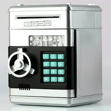 Coffre fort électronique pour enfants, tirelire numérique, caisse d'épargne, dépôt d'argent, machine GAB, cadeau de Noël pour enfants