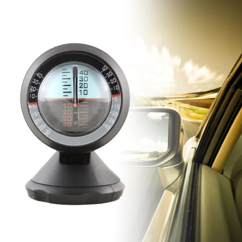 

Car Van Black ABS Angle Slope Tilt Indicator Level Balance Meter Gauge