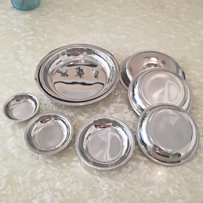 Stainless Steel Sterile Plate Non-Magnetic Straight Side Multipurpose Deep Plate Thickened Aseptic Deep Dish
