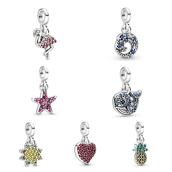 

YinDX New Style 925 Sterling Silver Pendant Charm Is Suitable For ME Series Simple Personality Suitable For Pendant Jewelry