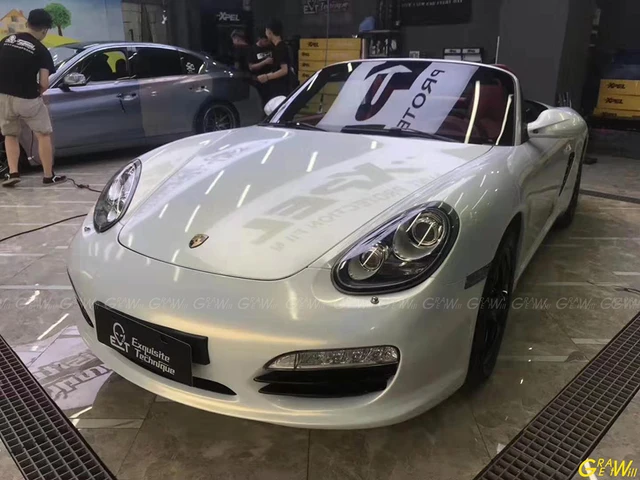 Pearlescent Satin Matte White Pearl Blue Matt Chameleon Vinyl Wrap Film Air Free Glossy Pearl White Car Wrap 1 52 20m Roll Aliexpress